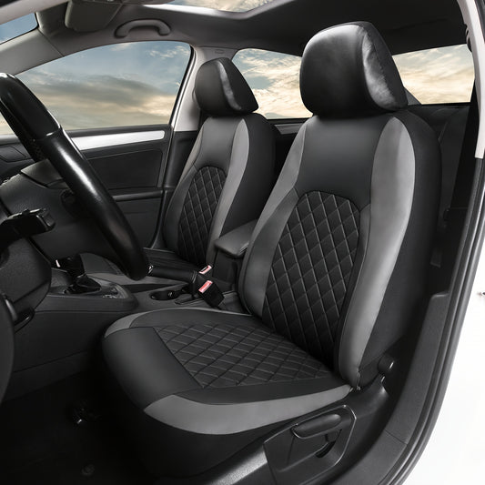 Full Set Car Seat Covers Faux & Napa Leather – 5-Seat Universal Fit for SUV, Truck, Jeep & BMW, Front & Rear Bench, Split-Compatible, Cushioned, Scratch-Proof, Multiple Colors