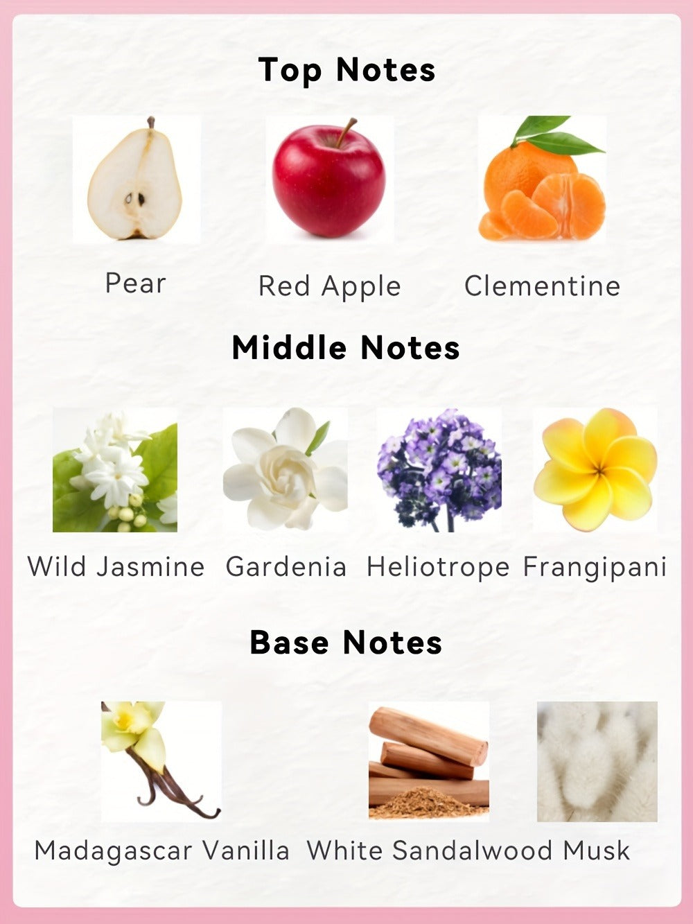 Women's Perfume Fruity Floral Eau de Parfum 3 oz with Pear, Red Apple, Clementine and Woody Musk