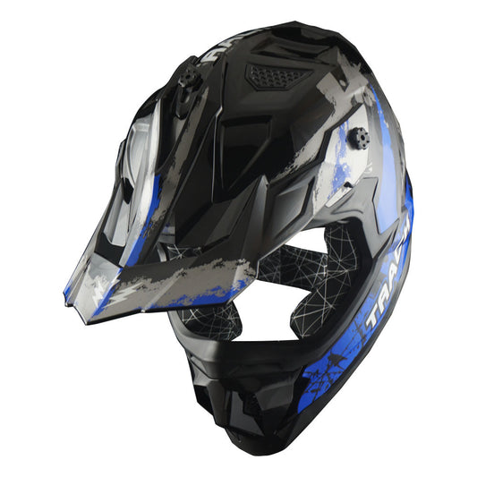 Dirt Bike Helmet Adult Motorcycle ATV Off-Road Track Style Lightweight Aerodynamic Thermoplastic Shell Removable Washable Padding Glossy UV Finish, Multiple Colors XS-XXL