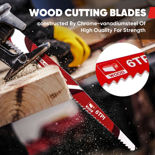 Reciprocating Saw Blades Set 34-Piece – Universal Fit Heavy Duty Bi-Metal Blades for Metal & Wood Cutting, Demolition, Pruning, Remodeling, Compatible with DeWalt Makita Milwaukee Bosch, Storage Pouch