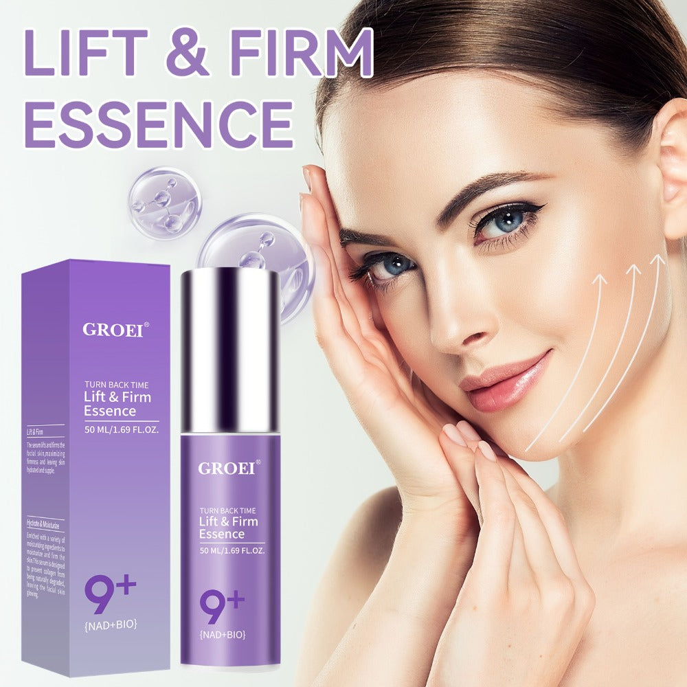 Face Serum NAD+ and NMN Bio Boosting Purple Pump Bottle with One Source-Listed Formula Option