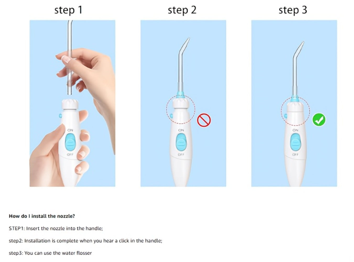 Water Flosser Countertop FC166 Oral Irrigator with 600ml Tank, Ten Pressure Settings, Eight Nozzles and Rotary Dial