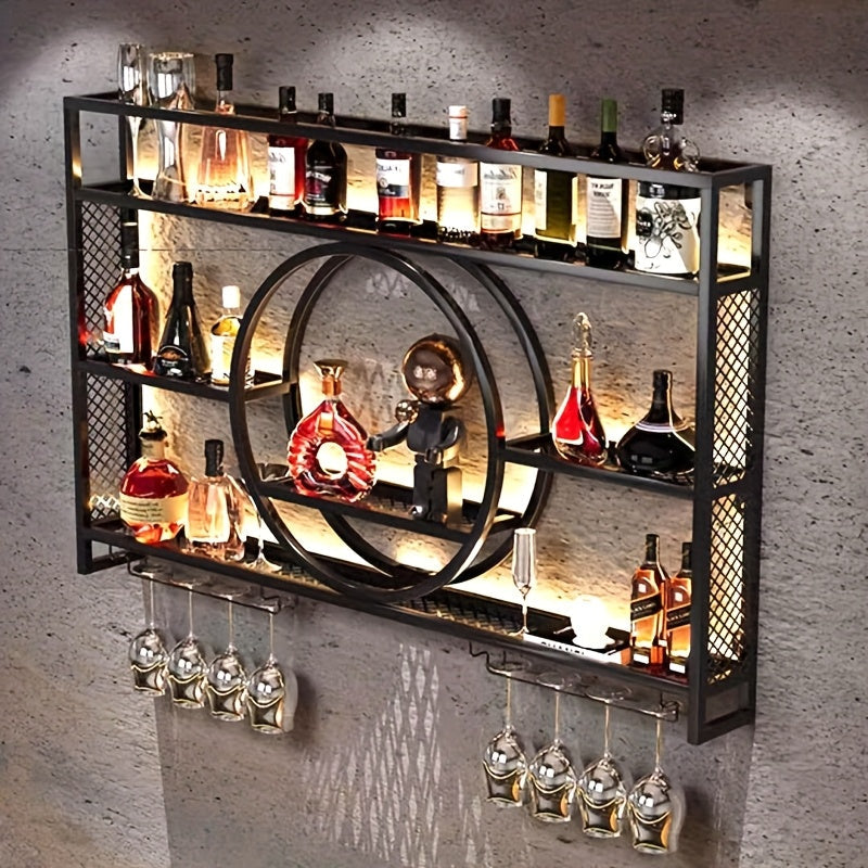 Wine Rack shown in the Black, 39.4in option
