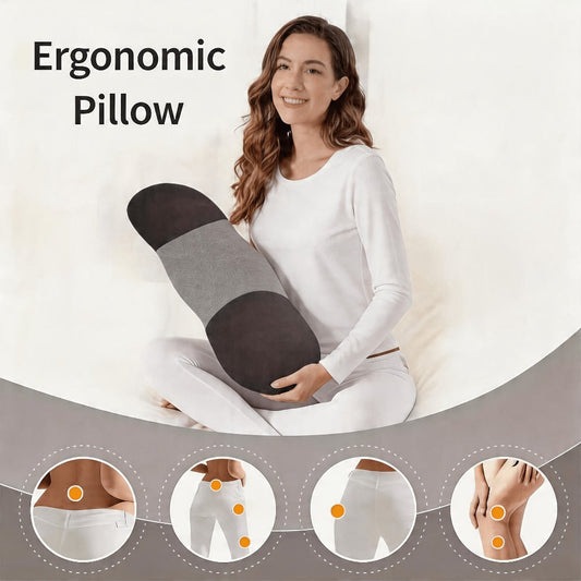 Lumbar Support Pillow Large Size Ergonomic Lower Back Cushion Cooling Breathable Pillowcase Soft Supportive Waist Pillow Bed Sofa Floor