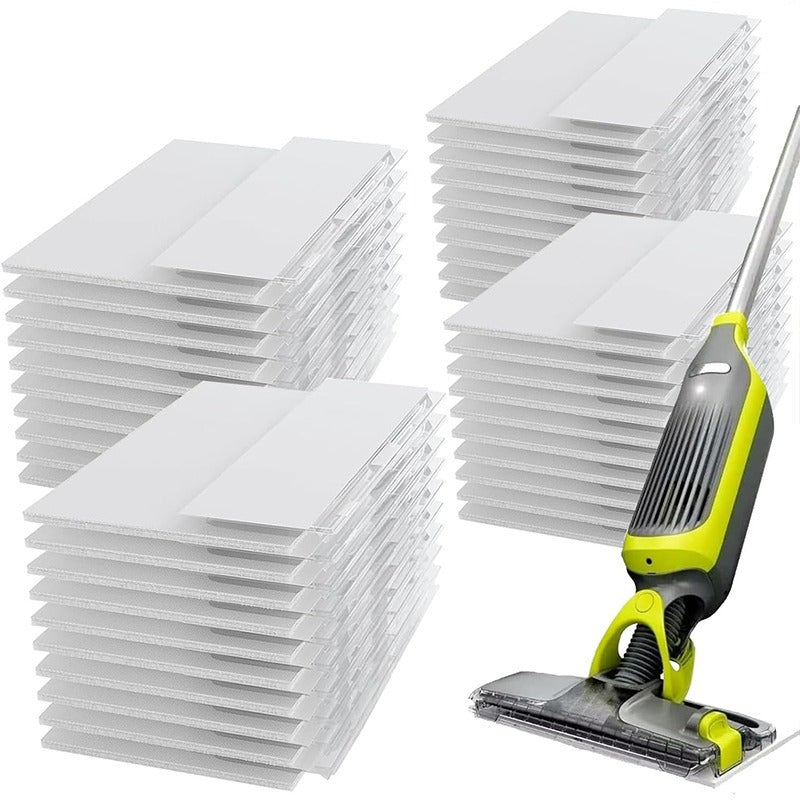 VACMOP-Style White Disposable Replacement Pads in 10-, 20-, 30- or 40-Pack Checkout Options