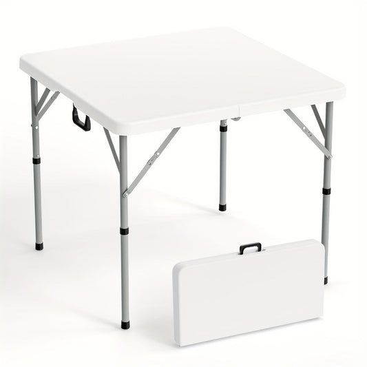 34-Inch Metal Folding Table with Waterproof Protection and Tool-Free Assembly for Kitchen detail image