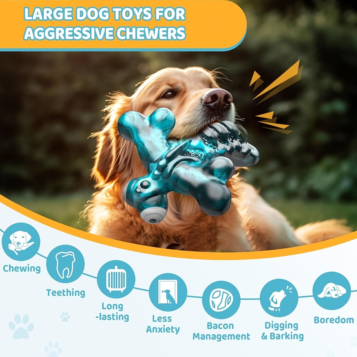 Dog Toy Blue Nylon Dragonfly Chew Design with Bacon Flavor and Textured Wings for Medium Large Dogs