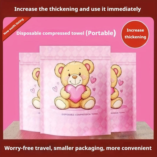 Disposable Face Towels 180 Pcs Soft Thickened Cotton Compressed Cleansing Towel for Women Men All Skin Types Travel Portable Facial Wipes 3 Packs 60 Pcs Each