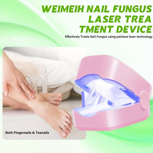 Nail Fungus Laser Device FDA Cleared 7-Minute Home Treatment for Toenail Fingernail Fungal Infections Portable Nail Care Device Fast-Acting Laser Nail Treatment