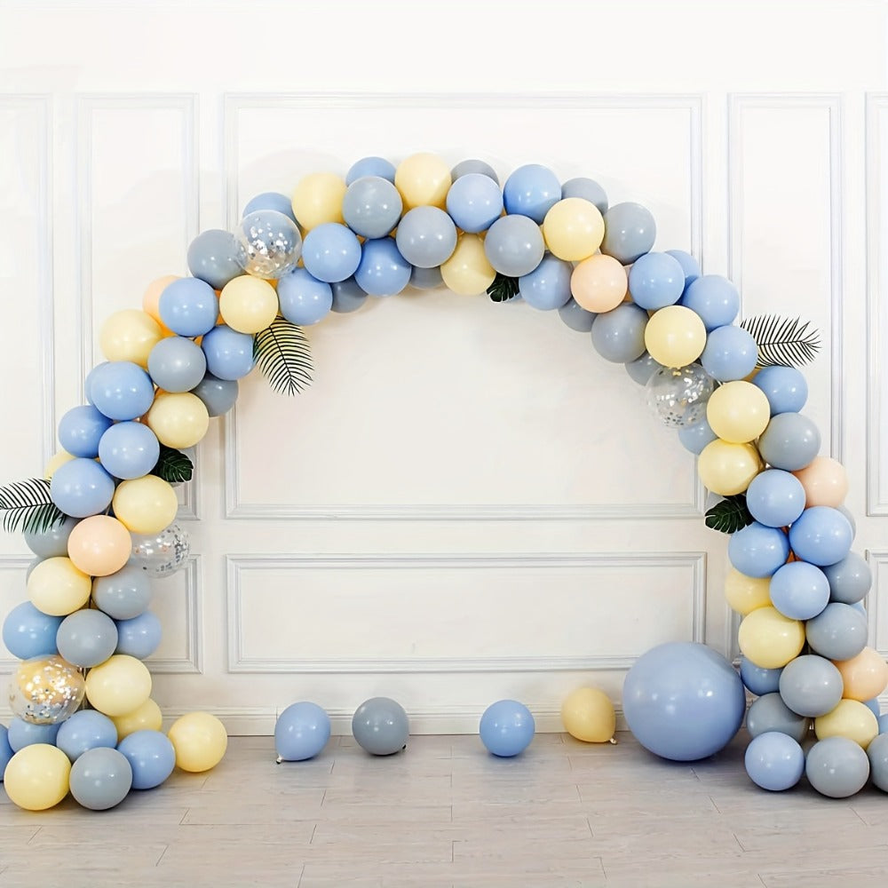 Party Decorations Adjustable 10 x 9ft Balloon Arch Stand with Water-Fillable Bases, Clips and Hand Pump