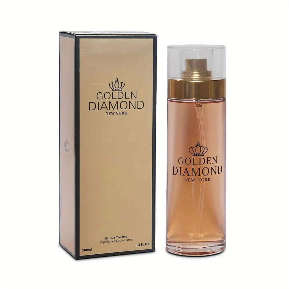 Women's Perfume Eau de Parfum Spray - Natural Long Lasting Fragrance for Women, Gorgeous Diamond Floral Scent for Daily Wear, Dates & Special Occasions, 3.4 fl oz