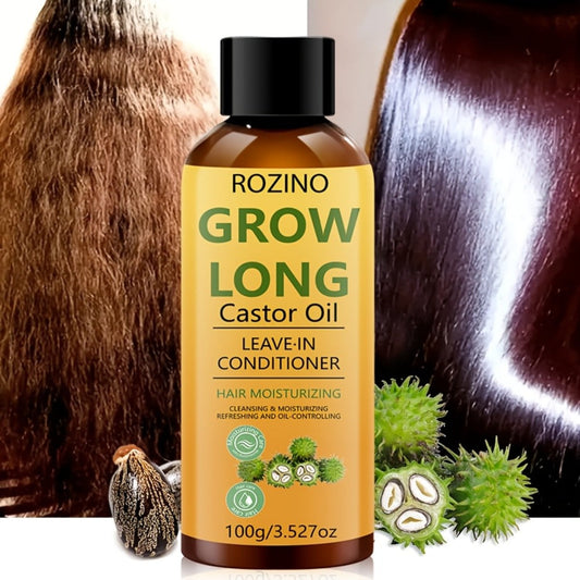 Deep Repair Castor Oil Hair Conditioner 100ml Thickening Scalp Treatment — Strengthens Roots Removes Dandruff Controls Oil & Prevents Hair Loss for Dry Damaged Thinning Hair All Hair Types