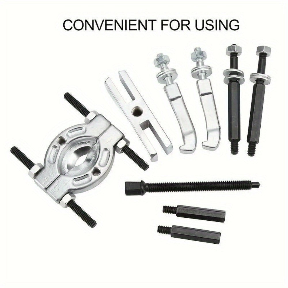 Bearing Puller Set 9-Piece - Gearbox Bearing Removal Tool Kit for Automotive & Mechanical Repair, Internal External Bearing Extractor, Professional Car Repair Tool for Transmission & Wheel Bearings