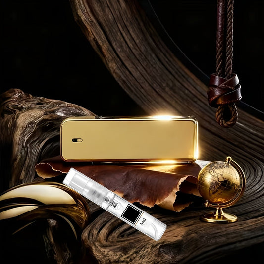 Men's Luxury Cologne 3.4oz Oriental Fragrance Long-Lasting Scent Golden Spray Portable Travel Daily Use Christmas Gift for Him 100ml