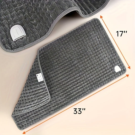 Electric Heating Pad 17"x33" Fast Heating Lap Blanket - 9 Adjustable Heat Settings, Automatic Shutoff Timer, Soft & Cozy, Machine Washable, Portable Desk Lap Warmer for Office Home Winter Use