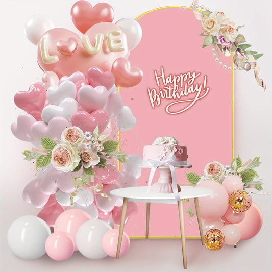 Metal Arch Backdrop Stand Set of 2 (7.2FT + 6FT) – Gold Wedding Arch Frame for Balloon & Flower Decoration, Ideal for Wedding Ceremony, Baby Shower, Birthday Party & Holiday Events