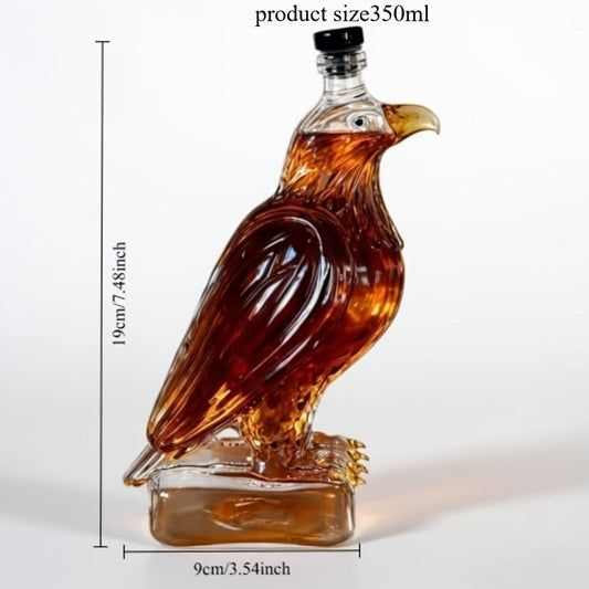 Eagle Shaped Whiskey Decanter with Wings Base – Elegant Animal Model for Home Bar Decor, Dining Table Centerpiece, Wine & Spirits Presentation, Collectible Gift for Special Occasions