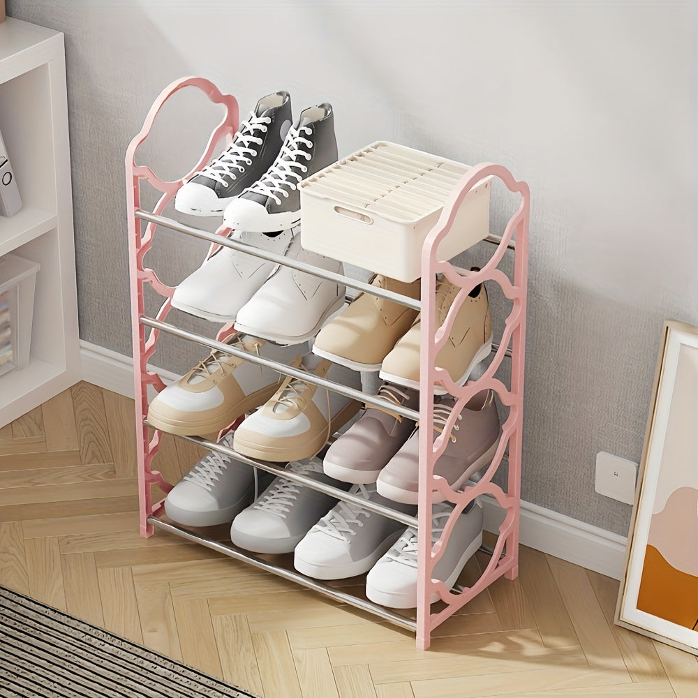 Shoe Cabinet shown in the pink color option