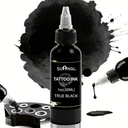 Tattoo Ink Black and White 1.01oz Bottle Options with Single, Two-Bottle and Mixed Color Sets