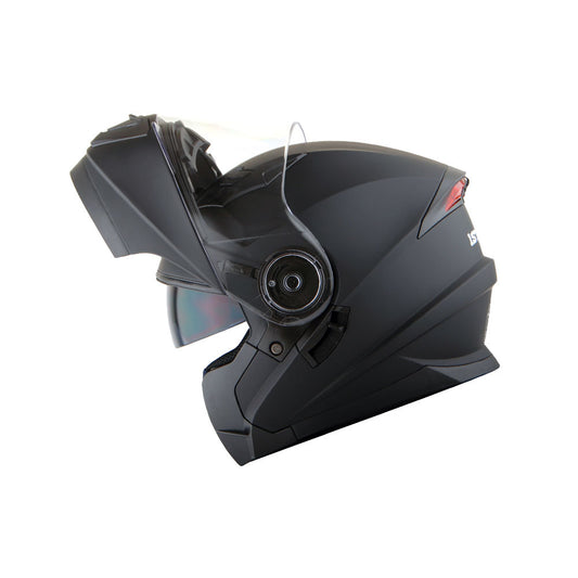 Motorcycle Modular Full Face Helmet Flip Up Dual Visor Sun Shield with Optional LED Tail Light 3 Modes Removable Washable Interior, Multiple Colors S M L XL — Modular901