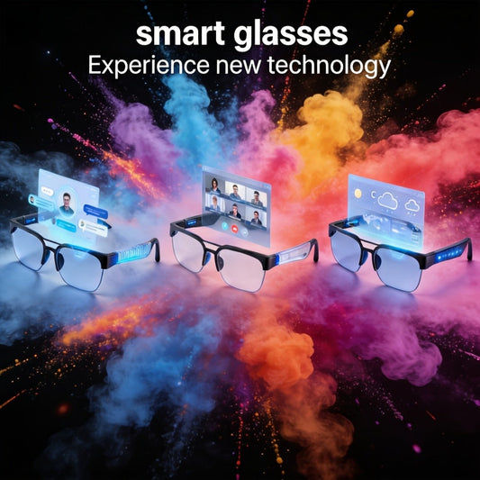 Smart Glasses HiFi Audio Sunglasses with Real-Time Translation, Bluetooth Calls and Five Glasses or Headphone Bundle Options