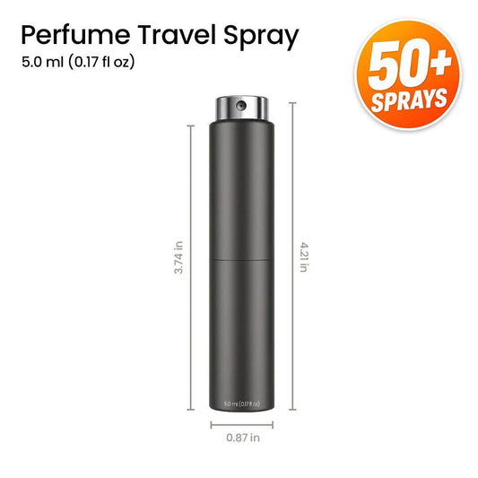 Acqua Di Gio EDT Travel Spray for Men 5ml Portable Atomizer Aquatic Fresh Cologne Bergamot Marine Rosemary Patchouli Mediterranean Scent On-the-Go Gym Office Daily Wear Gift for Him