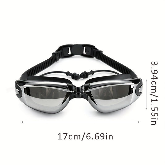 Swimming Goggles Set 6pcs – Swim Cap, Nose Clip & Earplugs