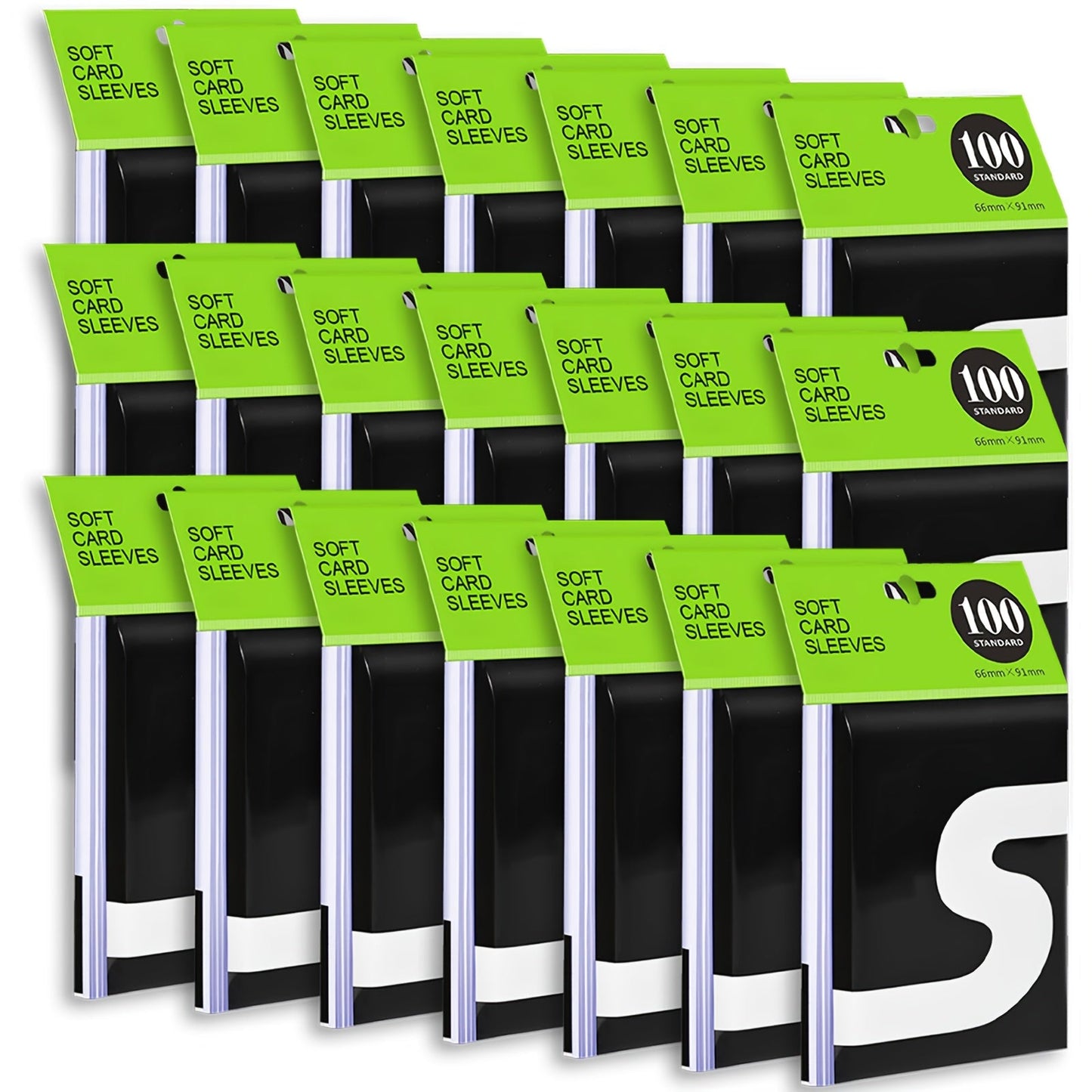 Clear Soft Trading Card Sleeves in 700, 1500, 2200, 3800 or 5400-Count Bulk Packs for Adult Collectors