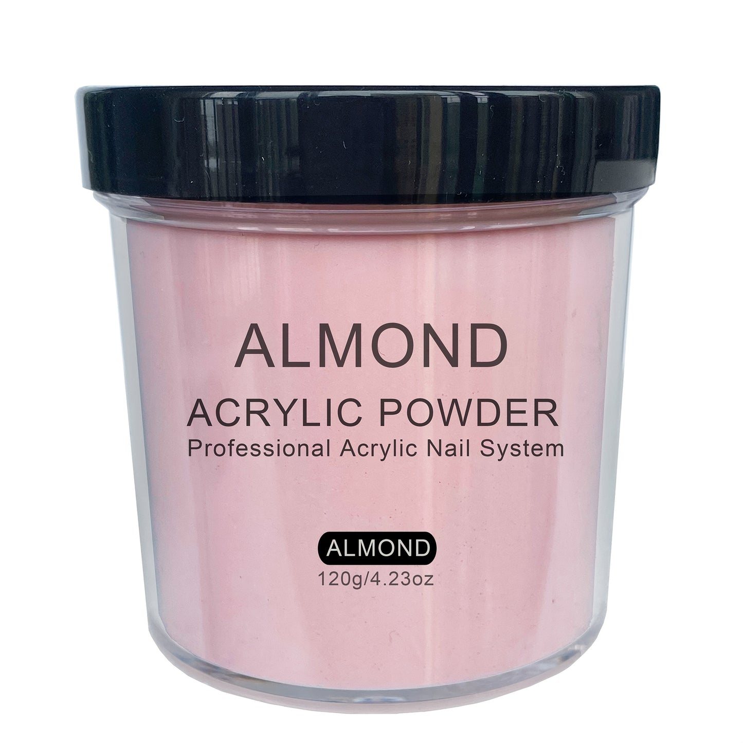 120g Acrylic Nail Powder Jar in Rose, Almond, Peach or Natural Pink for Use with Compatible Acrylic Liquid