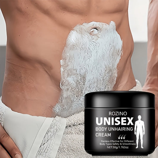 Hair Removal Cream 5-Minute Fast Depilatory for Legs Arms Armpits Abdomen 50g - Gentle Painless No Residue Moisturizing Body Hair Remover for Women Men All Skin Types Razor-Free