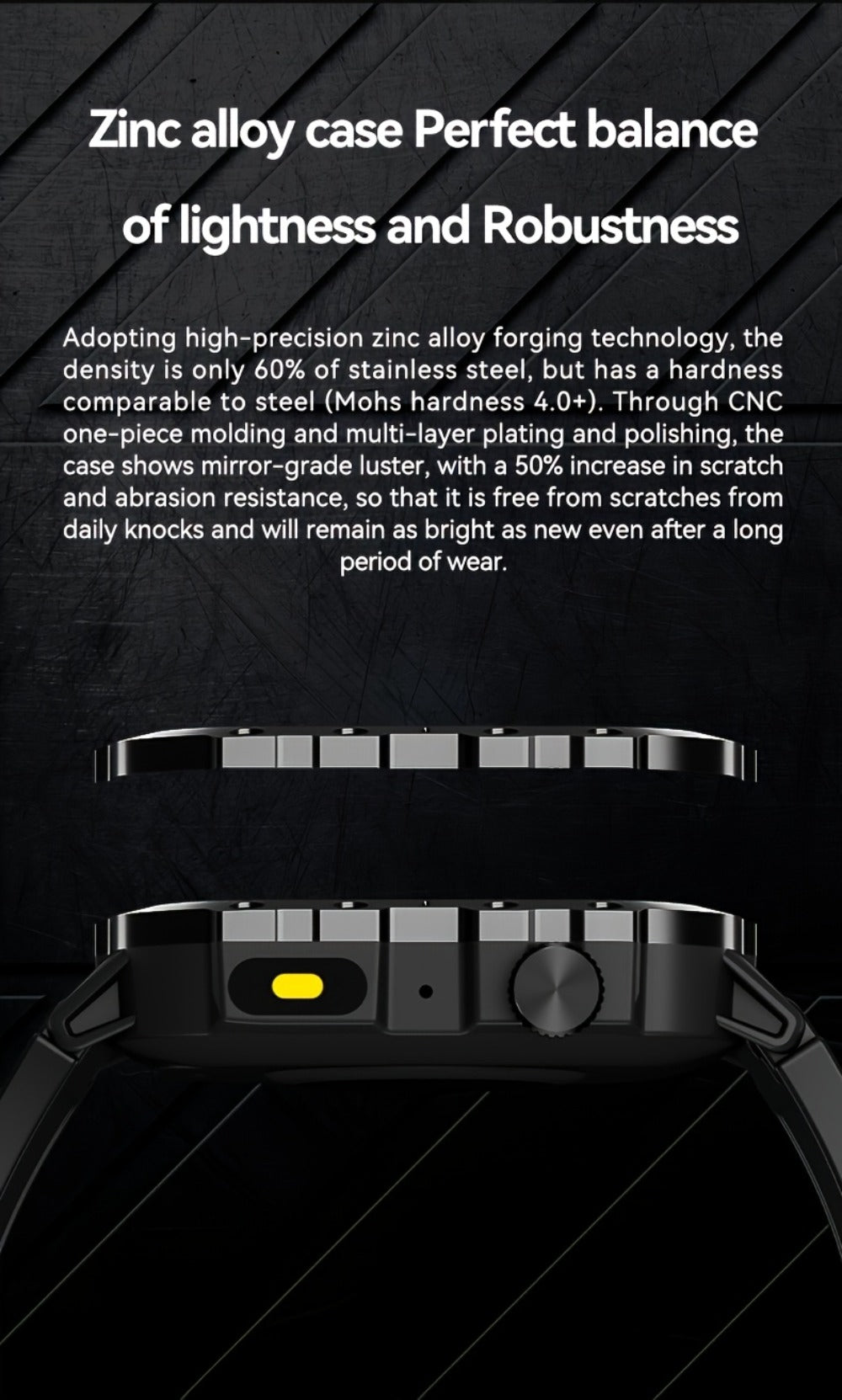 Smartwatch – Illumination Light K33 Khaki – Full Touch, 100+ Sport Modes, Wireless Calling, Music Playback, Remote Camera, Weather…