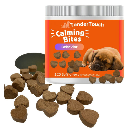 Dog Calming Chews 120ct | Natural Relaxation & Stress Relief Supplement for Dogs, Emotional Balance Support, Chill-Out Canine Soft Chews for Anxiety, Thunderstorms & Separation, 200g / 7.05oz
