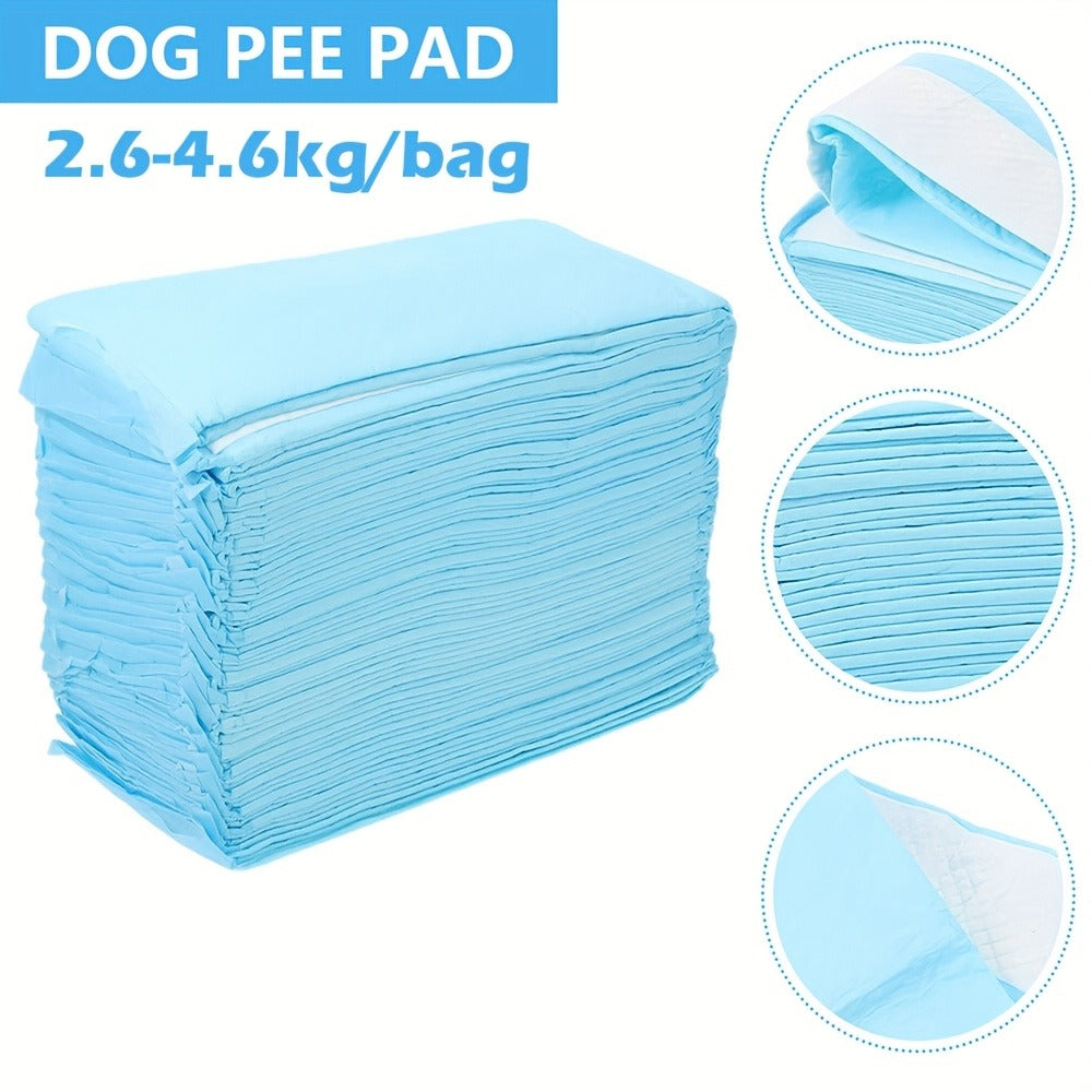 Disposable Pet Training Pads in 34 x 28 or 23.62-Inch Sizes with Four Pack Count Options Available
