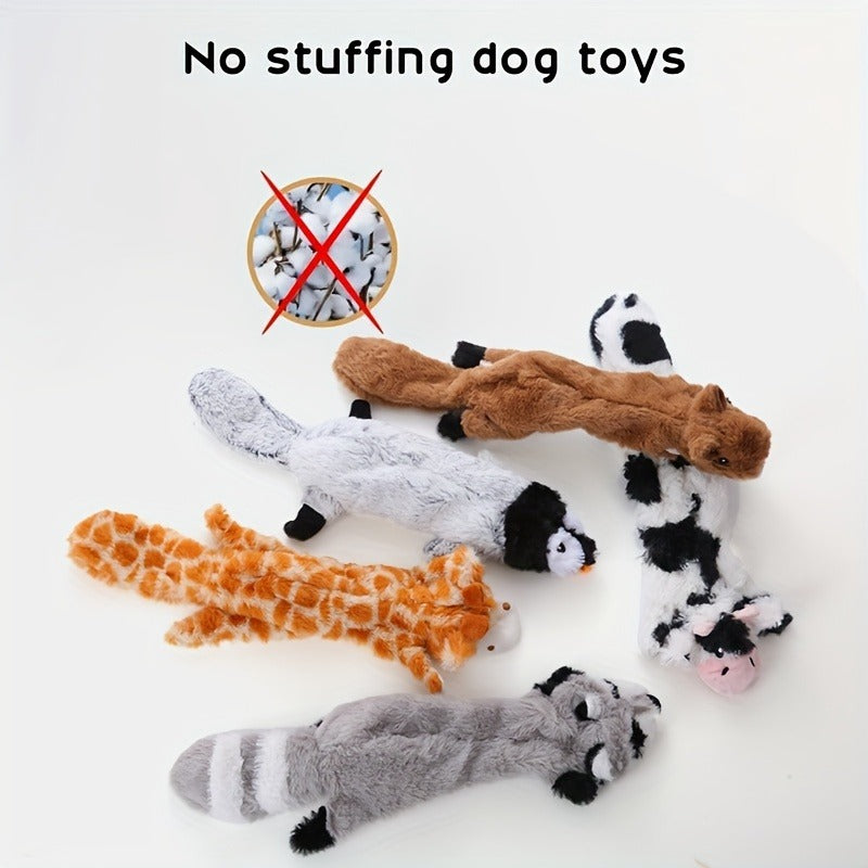 Dog Toys Squeaky Leather-Case Activity Set for Chew, Teething and Interactive Play Across Dog Sizes