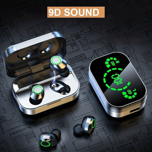 Wireless Earbuds Anime Mirror Style with Bluetooth 5.4, Digital Display and App Control in Two Colors