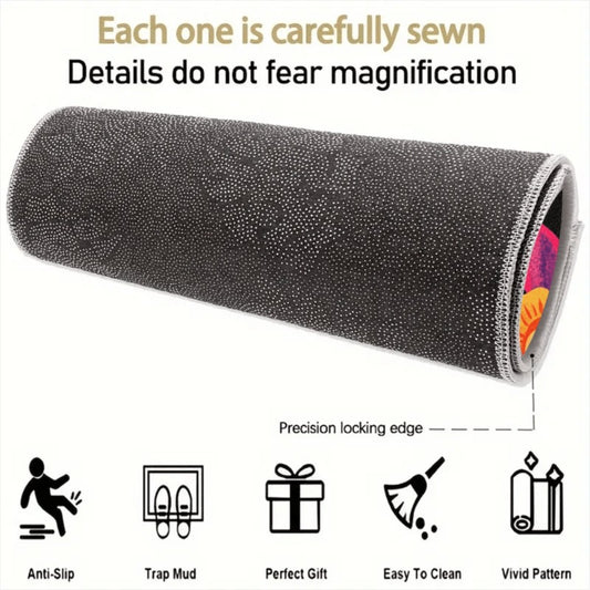 Car Trunk Mat Anti-Slip Rubber – Colorful Petal Pattern Cargo Liner, Non-Slip Boot Mat for Most Cars, Durable Trunk Organizer Pad & Interior Accessory