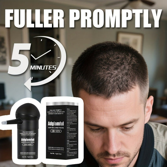 Hair Building Fibers for Thinning Hair 2-in-1 Kit 15g - Instant 1-Second Adsorption Natural Invisible Hair Loss Concealer for Men & Women | Covers Bald Spots & Gray | 4 Shades