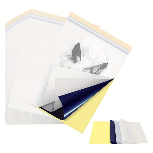 Thermal Tattoo Transfer Paper 40 Sheets Peripage Ink-Free A4 Stencil Paper High Definition Fast Imaging for Tattoo Stencil Printer Compatible with Tattoo Artists & Beginners