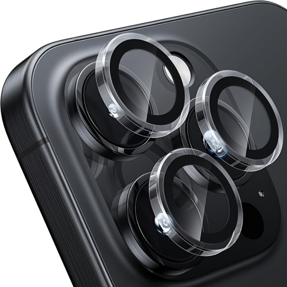 Five-Piece iPhone Camera Lens Protector Ring Set in Mixed Colors for Selected iPhone 11, 14 and 15 Models