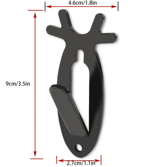 Deer Head Wall Hooks Set of 5 | Rustic Antler Wall Mount Coat Hook | Heavy Duty Steel | Entryway Bedroom Bathroom Balcony Home Decor