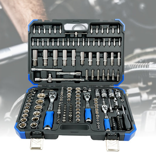 Emergency Vehicle Repair Tool Kit 45 to 171-Piece – Multi-Function Combination Wrench Set for Car, Bicycle & Motorcycle Outdoor Maintenance