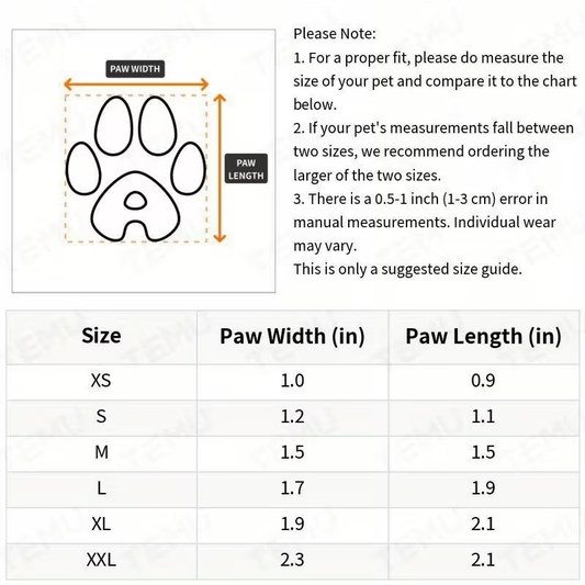 Dog Boots Waterproof Non-Slip Reflective Shoes for Medium & Large Dogs – Soft Wear-Resistant Paw Protector with Safety Reflective Tape, All-Season Dog Footwear