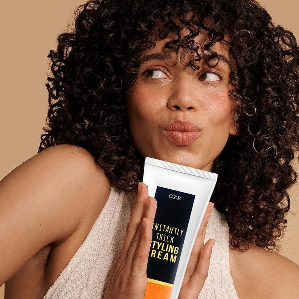 GIZE 100g Hair Styling Cream in Black-and-White Squeeze Tube for Hair Texture Styling Application