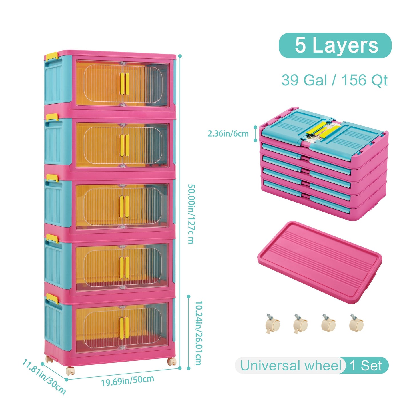Storage Organizer shown in the 5Tiers option