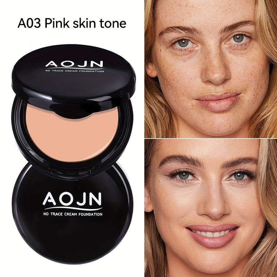 Oil Control Concealer Powder 24H Waterproof Matte Finish – Long-Lasting Natural Coverage 3 Shades All Skin Tones Buildable Face Powder for Women Light Natural Pink
