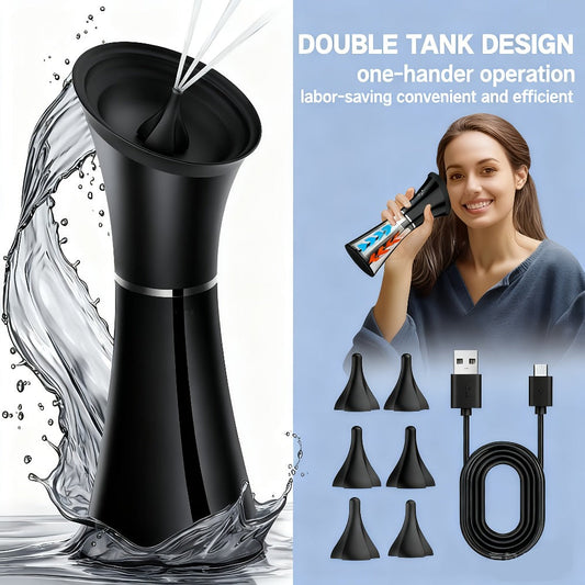 Electric Ear Wax Removal System – Water-Powered Ear Irrigation Flusher, IPX7 Waterproof, Safe & Effective Ear Cleaning Tool for Wax Buildup