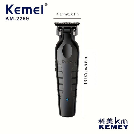 USB Rechargeable Hair Clipper KM-2299 Professional Electric Hair Trimmer Oil Head Fade Carving Clipper for Men Barber Salon