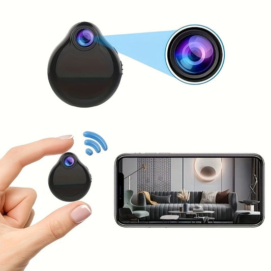 Mini Spy Body Camera WiFi Wearable Micro Hidden Cam, Motion Detection, Video & Voice Recorder, Built-In Battery – Portable Covert Nanny Surveillance Webcam for Home Security Travel Personal Safety