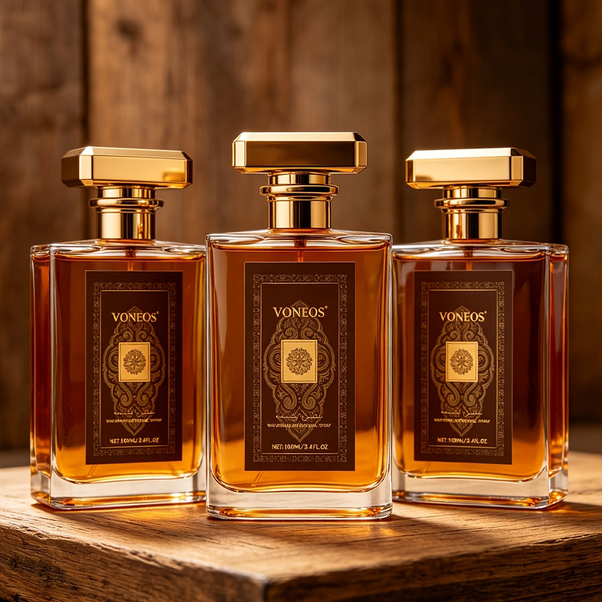 Cologne Spray for Men DUBAI SUDAN 3.4 oz with Gold Bottle and 1, 2 or 3 Piece Set Options for Gifting