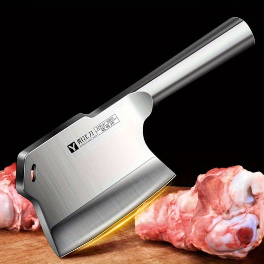 Bone Cutting Cleaver Knife Stainless Steel Heavy-Duty Butcher Meat Cleaver Thickened Blade for Kitchen Restaurant Chopping Bones Meat Fish Chef Knife Gift for Men